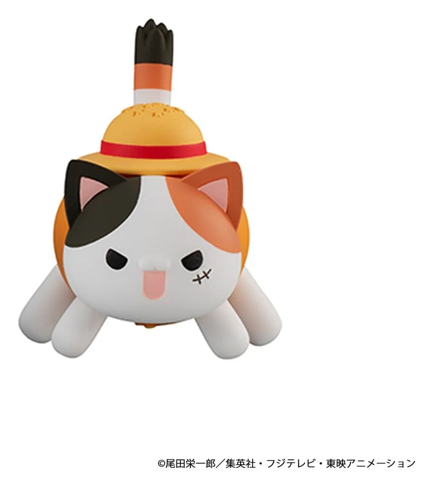 One Piece Mega Cat Project Nyan Piece Nyan! Luffy & the Seven Warlords of the Sea Mini Figures 3 cm Blind Box Display (8) (Repeat)